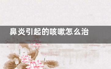 鼻炎引起的咳嗽怎么治 鼻炎患者如何进行日常护理,鼻炎引起的咳嗽怎么治吃什么药